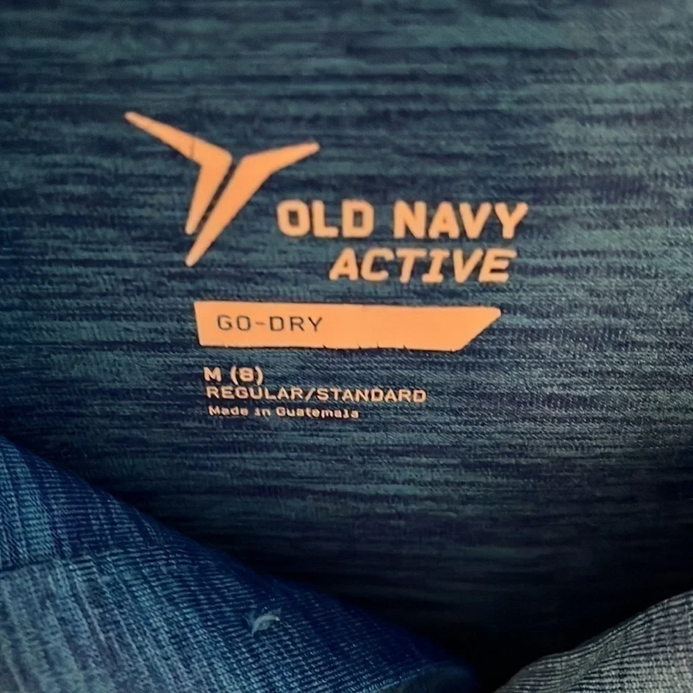 Old Navy Active Boy’s blue polo shirt size 8 EUC
